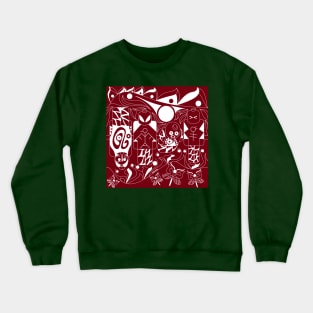 soccer lego brick in mayan pattern Crewneck Sweatshirt